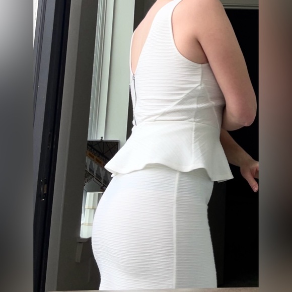 H&M White Peplum Dress - Picture 3 of 8